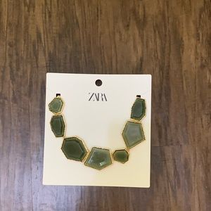 Zara maxi resin necklace